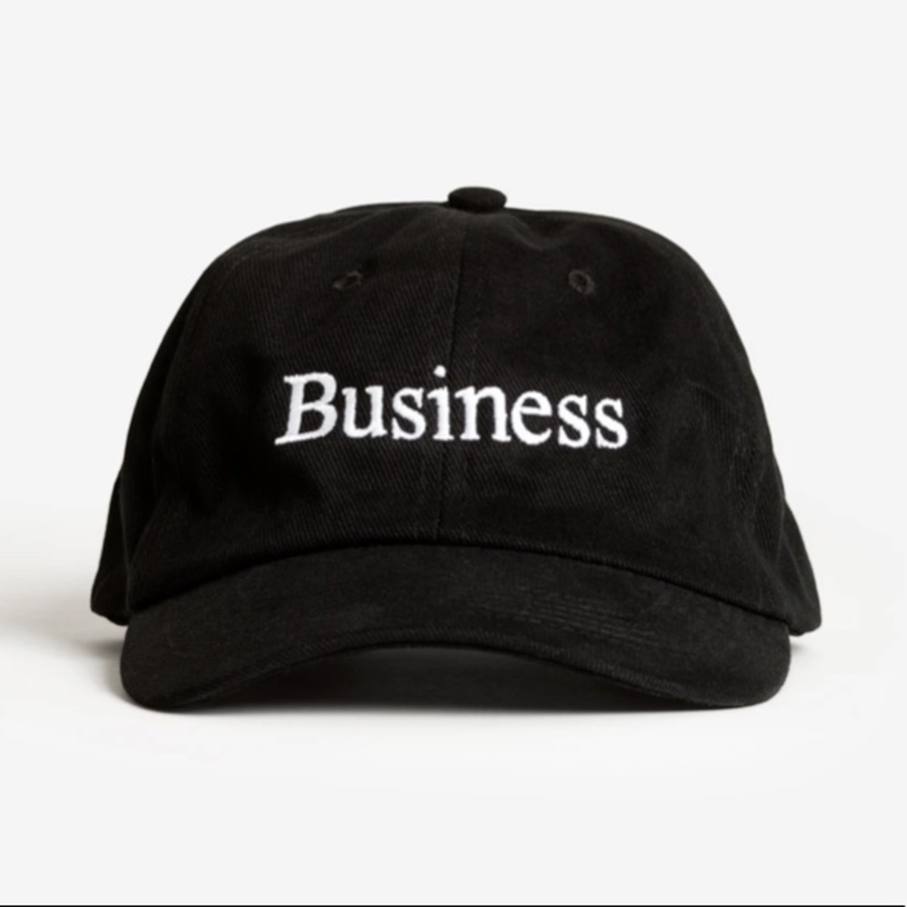Black “Business” baseball hat - NEW